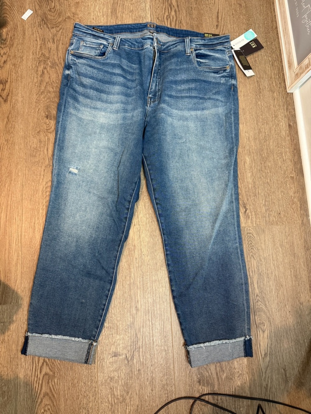 High Rise Ankle Straight Leg - Kut from the Kloth Boyfriend Jeans
